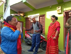 लोकतान्त्रिक बाम गठबन्धनका उम्मेदवारहरु मत माग्न व्यस्त